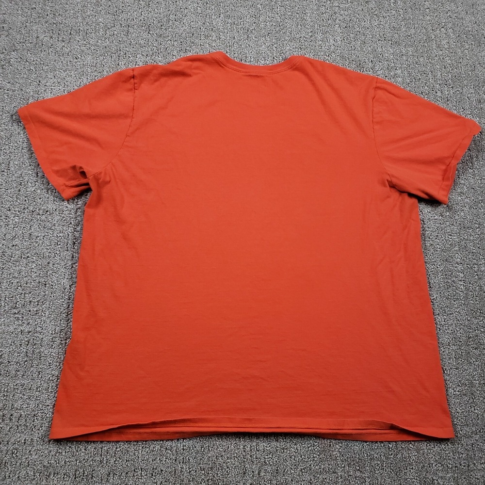NIKE Shirt Mens 2XL Orange Just Do It Swoosh Logo Sportswear Tee - Picture 7 of 10